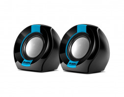 Комплект 2.0 SVEN 150 чёрный/синий