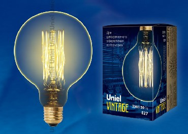 Лампа светодиодная UNIEL (UL-00000480) IL-V-G125-60/GOLDEN/E27 VW01