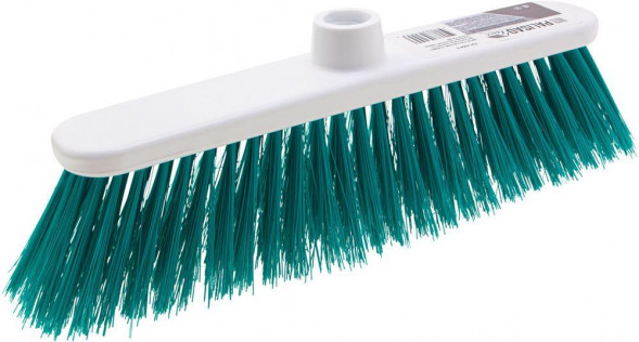 PALISAD HOME Щетка пластмассовая для подметания пола, 27 см, без черенка, бирюзовая щетина, Home Palisad 935415