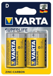 Элементы питания VARTA R14 C BL2 SUPER LIFE HEAVY DUTY 1.5V (2014) (2/24/120) (2014101412)