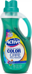 СРЕДСТВА ДЛЯ СТИРКИ - ЖИДКИЕ ACTIVE Гель для стирки цветного белья &quot;COLOR CARE Poly Wash&quot; 1500 мл, Green (9/432)