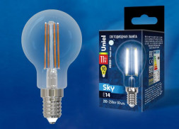 Лампочки светодиодные UNIEL (UL-00005177) LED-G45-11W/4000K/E14/CL PLS02WH