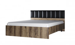 Кровать АНРЭКС JAGGER Кровать 160М,цвет Дуб монастырский /Черный (2 уп)
