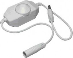 Диммер для светодиодной ленты ECOLA CDM06AESB LED strip Dimmer 6A 72W 12V на проводе с ручкой для управления белый