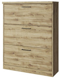 Модульная мебель АНРЭКС DOORSET Тумба для обуви 3D. Цвет ДУБ НАВАРРА (2 уп.)