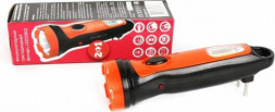 Фонарь ULTRAFLASH (14513) LED3862 (фонарь аккум. 220В, черный /оранж., 1+COB LED, 2 режима, SLA, пластик, коробка)