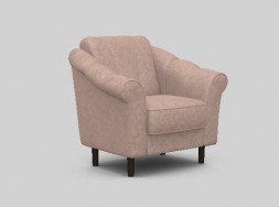 Мягкая мебель ЭЛЕГИЯ Ника Кресло отдыха Новое PLUSH ROSE WOOD Венге (Лак) Категория4