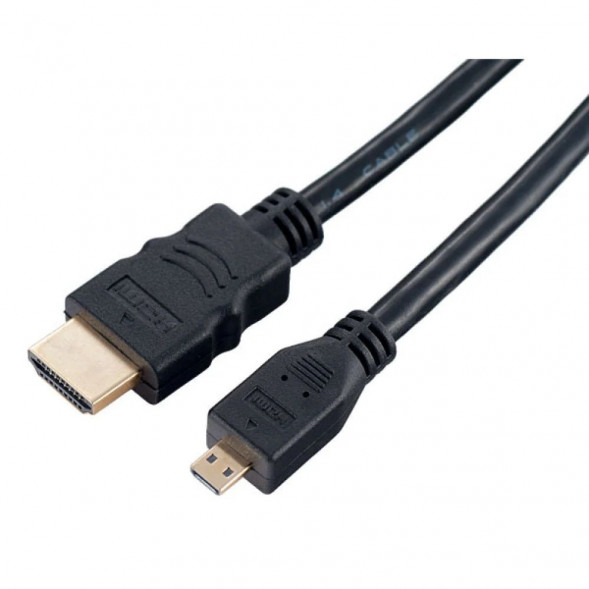 Кабель HDMI PERFEO (H1102) HDMI A вилка - HDMI D (MICRO HDMI) вилка VER.1.4 длина 2 м