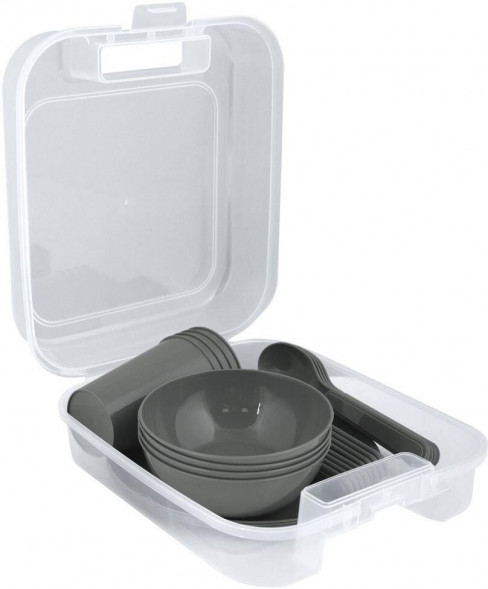 Набор посуды MULTIDOM «Пикник» МГ84-193 (Серый) MULTIDOM «Пикник» МГ84-193 (Серый)