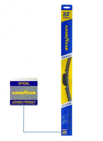 Щетка стеклоочистителя GOODYEAR GY000442 бескаркасная PREMIUM 22&#039;&#039;/55 CM