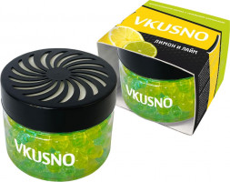 Ароматизатор VKUSNO Лимон и лайм с гелевыми шариками AR1GV004