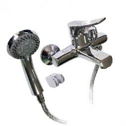 Смеситель для ванны GFMARK 2310 Смеситель в ванную шаровый короткий нос с КРУПНЫМИ стразами на ручке