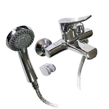 Смеситель для ванны GFMARK 2310 Смеситель в ванную шаровый короткий нос с КРУПНЫМИ стразами на ручке