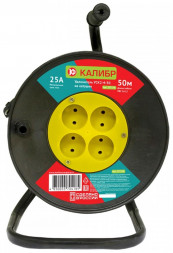 Удлинитель КАЛИБР Удлинитель на катушке УСК1-50 (2х1,5)