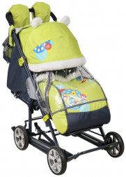 Коляска комбинированная NIKA НД8-2/1 с жирафом желто-зеленый