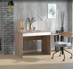 Стол компьютерный МЕБЕЛЬ-КОМПЛЕКС СП-06 Дуб сонома/Белый РЕ (1 уп.)