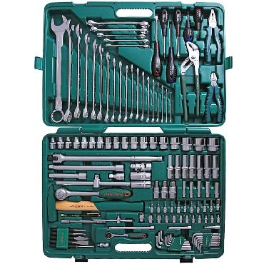 JONNESWAY S04H524128S (S04H524128S18) Набор инструмента универсальный 1/4&quot;, 1/2&quot;DR, 128 предметов