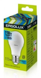 Лампочка светодиодная ERGOLUX (12880) LED-A60-12W-E27-3K