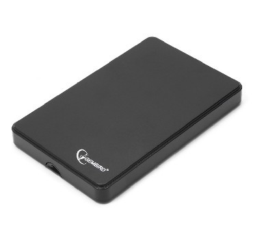 корпус GEMBIRD (13136) EE2-U2S-40P- внешний корпус 2.5&quot;, черный ,USB 2.0, SATA, пластик