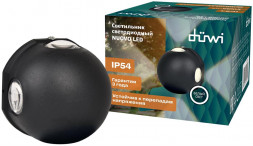 Светильник настенный накладной DUWI 24791 7 NUOVO LED 4Вт 4200К термостойкий пластик черный