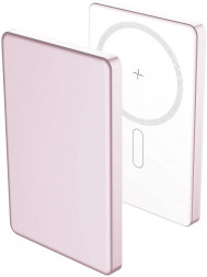 Повербанк AKSBERRY (6900295730016) E501 с MagSafe 5000 mAh, розовый
