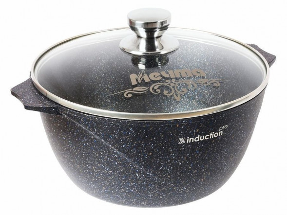 Кастрюля МЕЧТА 42803И Гранит black Induction Pro 2л