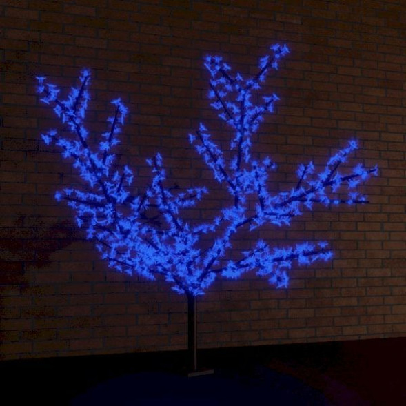 Декоративное дерево NEON-NIGHT (531-103) LED ДЕРЕВО &quot;САКУРА&quot;, ВЫСОТА 1,5М, D КРОНЫ 1,8М, СИНИЕ LED, IP 65, ТРАНСФ