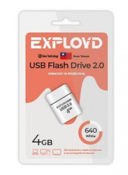 USB флэш-накопитель EXPLOYD EX-4GB-640-White