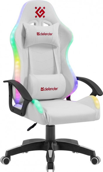 Кресло DEFENDER (64046) Factor X RGB,Белый,класс 2,PU Белый