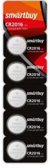 Элементы питания SMARTBUY (SBBL-2016-5B) CR2016/5B