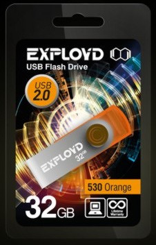 USB флэш-накопитель EXPLOYD 32GB 530 оранжевый