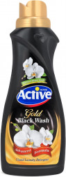 СРЕДСТВА ДЛЯ СТИРКИ - ЖИДКИЕ ACTIVE Гель для стирки черного белья &quot;Gold Орхидея&quot;, 1000 мл Black (12/480)