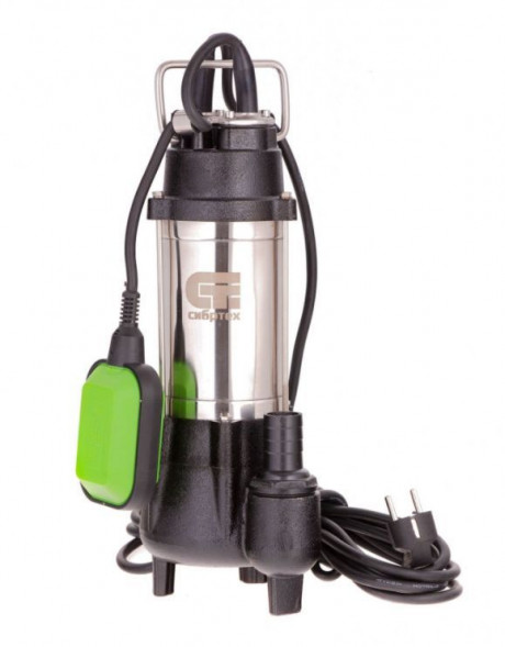 Насос фекальный СИБРТЕХ Фекальный насос СФН250, 250 Вт, напор 8 м, 10000 л/ч 99801