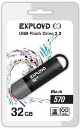 USB флэш-накопитель EXPLOYD 32GB-570 черный