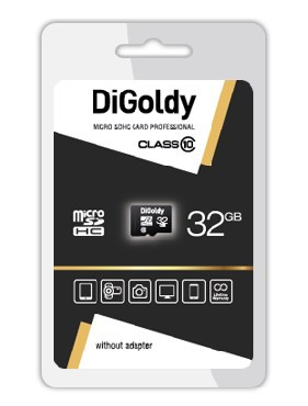Карта памяти DIGOLDY MicroSDHC 32GB Class10 - б/а