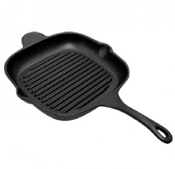 Сковорода MALLONY PADELLA сковорода-гриль 28*28см чугунная (985057)