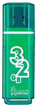 USB флеш SMARTBUY (SB32GBGS-G) 32GB GLOSSY SERIES GREEN