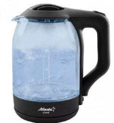 Чайник ATLANTA ATH-2466 стекло черный