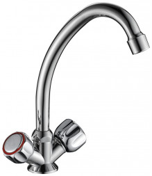 Смеситель для кухни GOTA ROCIO G343310-GOTA Orio Смеситель д/кухни с 2-мя рукоятками с высоким изливом