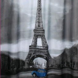 Штора для ванной BRIMIX 02-04 Шторка в ванную комнату фотопечать ПАРИЖ (2)