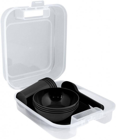 Набор посуды MULTIDOM «Пикник» МГ84-194 (Черный) MULTIDOM «Пикник» МГ84-194 (Черный)