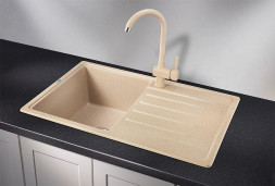 Мойка кухонная GRANULA ST-7602 БЕЖЕВЫЙ СтандАРТ кварц