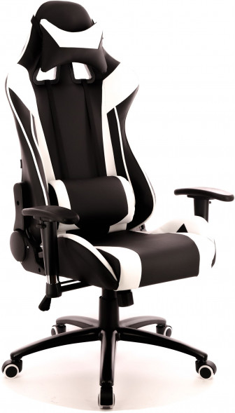 Кресло EVERPROF Lotus S6 экокожа чёрный с белым