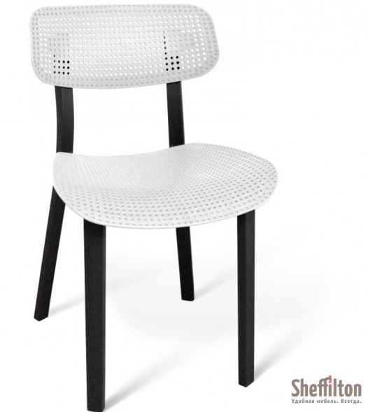 Стул SHEFFILTON SHT-S85 белый/черный