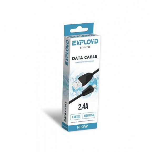 КАБЕЛЬ USB MICRO / MINI EXPLOYD EX-K-1295 Дата-кабель USB - microUSB 1М чёрный