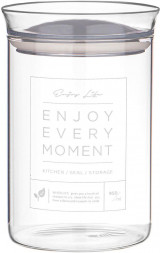 Емкость для хранения AGNESS ЕМКОСТЬ ДЛЯ ПИЩЕВЫХ ПРОДУКТОВ 980 МЛ 11*11*16 СМ 886-122