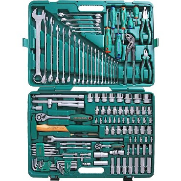 JONNESWAY S04H524127S (S04H524127S18) Набор инструмента универсальный 1/2&quot;, 1/4&quot;DR, 127 предметов