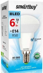 Светодиодная (LED) Лампа SMARTBUY (SBL-R50-06-60K-E14) 6W/6000/E14