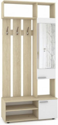 Прихожая МЕБЕЛЬ-КОМПЛЕКС Шкаф МЦН Милан исп.5 / универс/ дуб Сонома/белый (3 кор.)