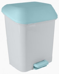 Контейнер SVIP SV4061БЛ Квадра для мусора с педалью 15л белый